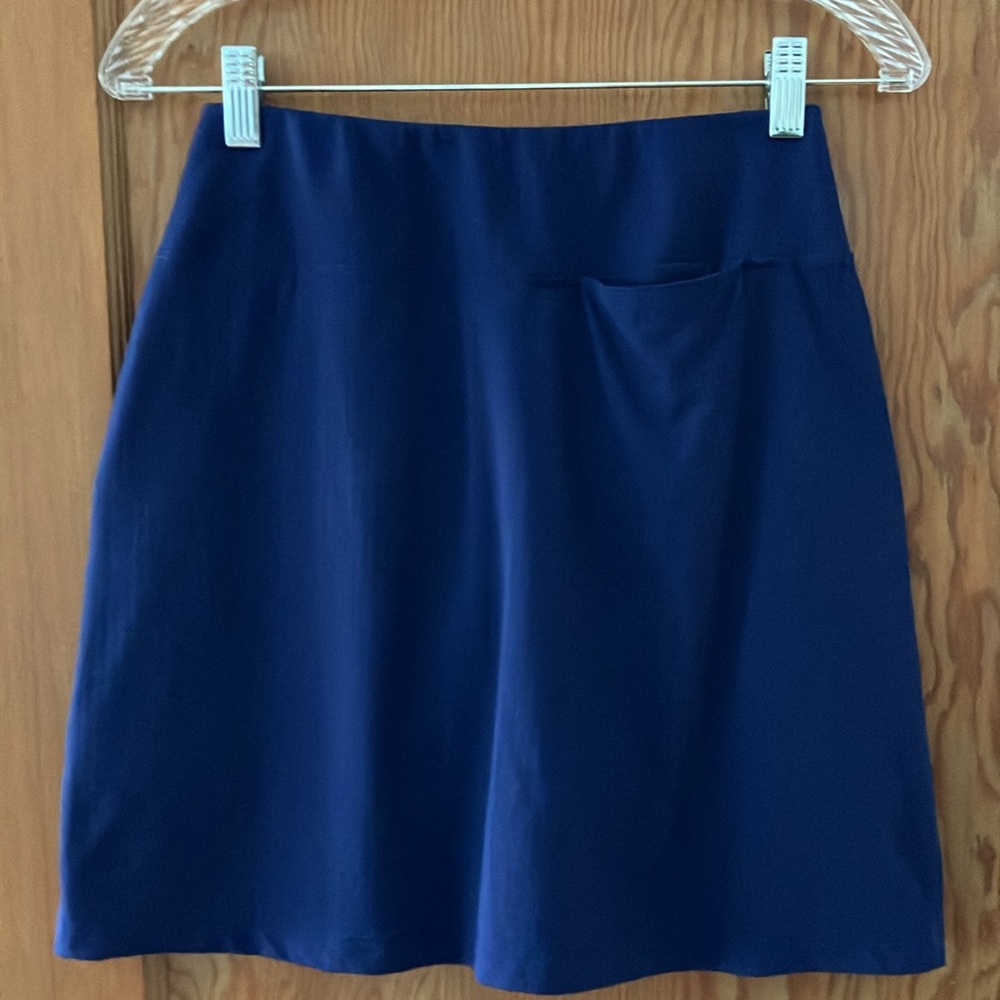 Elegant Navy Blue Women's Skort - Picture 2 of 2